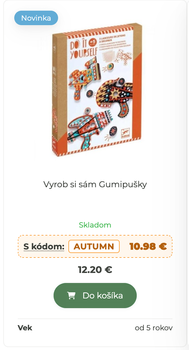Slevový kupón přímo na produktu