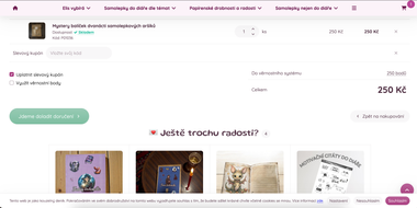 Nastavení UpSell v 1. kroku košíku