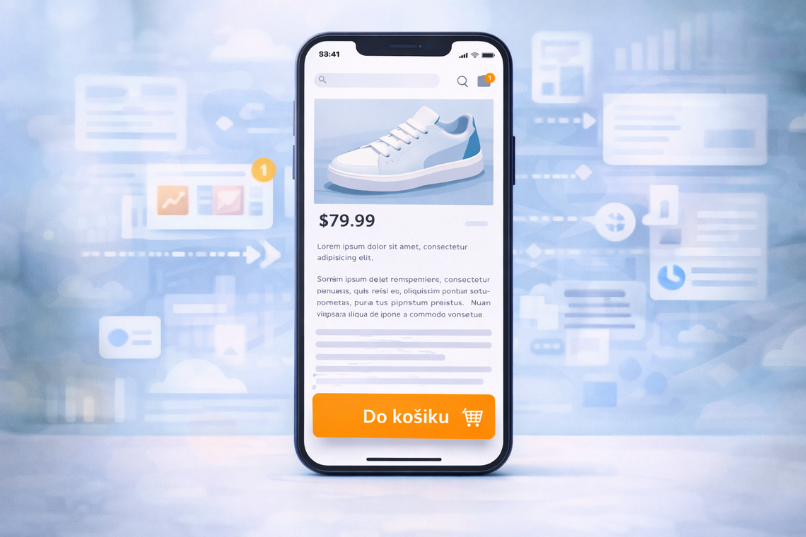 Tlačítko "Do košíku" stále na dolní straně obrazovky na mobilním zobrazení