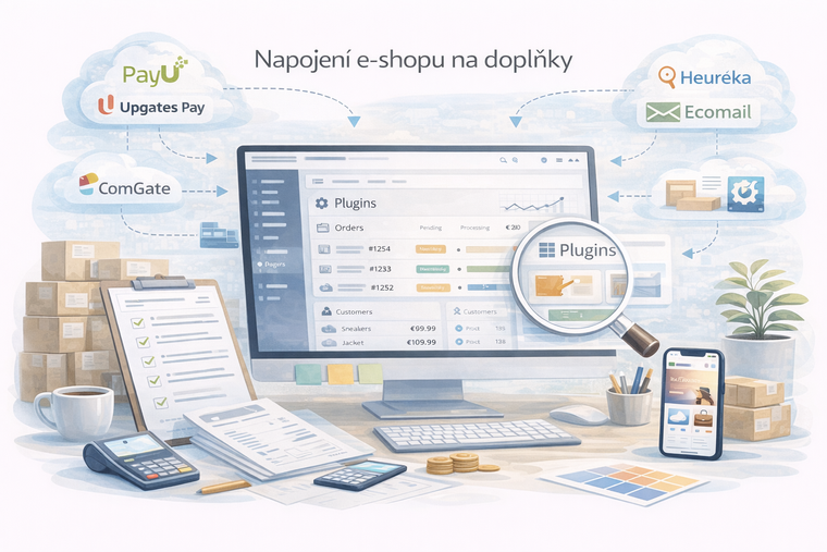 Napojení e-shopu na doplňky