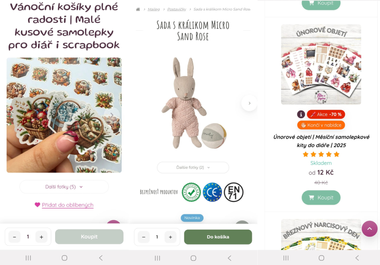 Mobilní vylepšení e-shopu - pro snazší ovládání